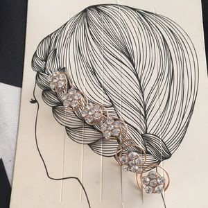 Flower Rhinestones for Hair